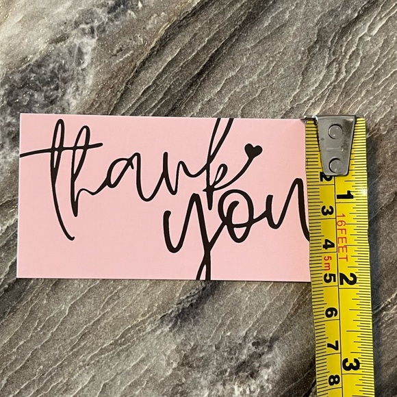 Thank You Cards 25 pcs Pink - Picture 6 of 7